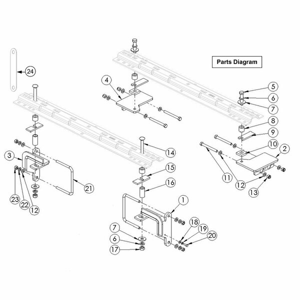 Husky Towing HITCH FIFTH WHEEL MOUNTING KIT, RAM 3500 ALL '13-'17 INSTALL KIT 33073